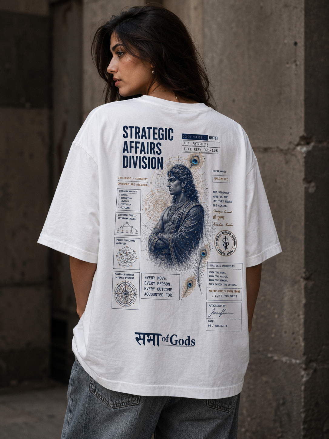 Strategic Affairs Division | Krishna Unisex Oversized Standard T-Shirt