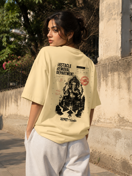 Obstacle Removal Department | Lord Ganesha Unisex Oversized Standard T-Shirt