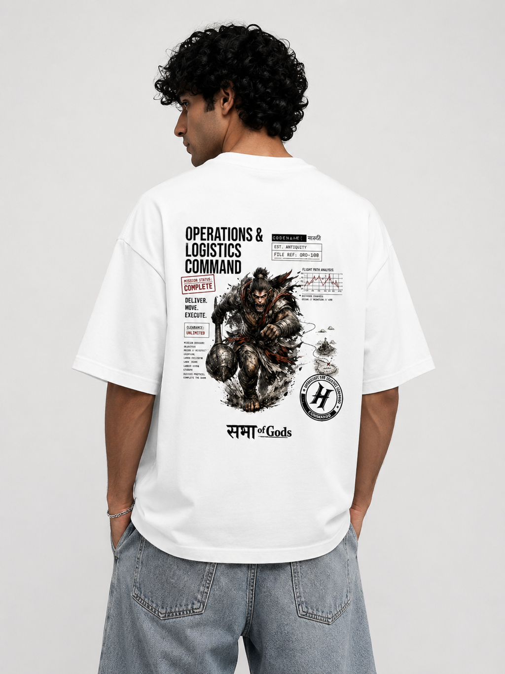 Operations & Logistics Command | Hanuman Unisex Oversized Standard T-Shirt